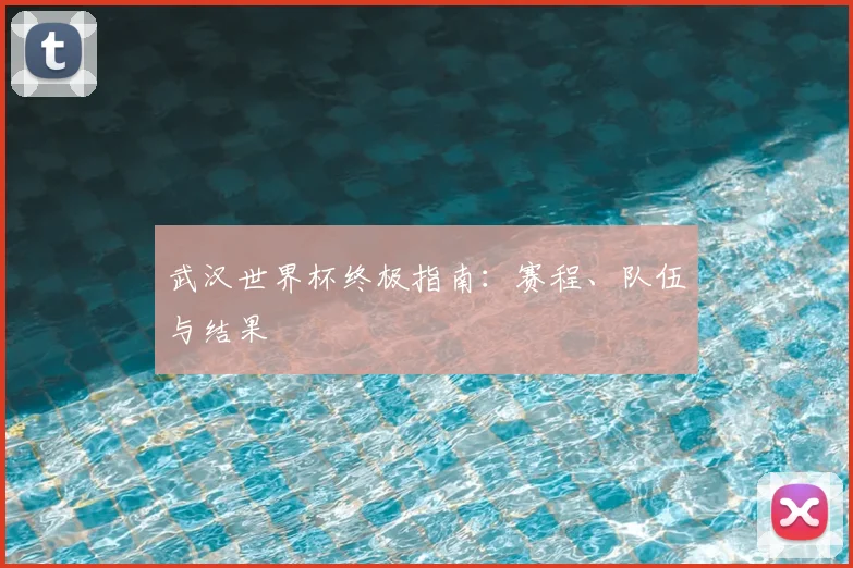 武汉世界杯终极指南：赛程、队伍与结果